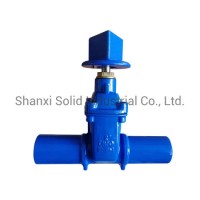 Ductile Iron Plain End Resilient Seated Gate Valve for PVC Pipes