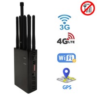 Multi-Band 8 Antenna Portable Bluetooth GPS WiFi 2.4G/5.8g GSM 2g 3G 4G Cellphone Signal Blocker RF