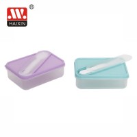 New Design Plastic Food Container Lunch Box with Spoon and Fork BPA-Free Cereal Corn Flakes Oats Con