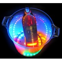 Ice Bucket Flashing Hi-Ball Glass LED Cup Liquid Activated Lighting Champagne Whiskey Glass Flashing