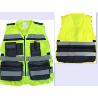 ANSI & En20471 High Visibility Class 2 Military and Muli-Fuctional Reflective Safety Vest From Facto