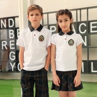 Factory Customized Cheaper Kids High Quality Cotton School Uniform Polo Shirt
