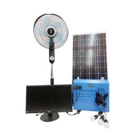 300W Solar PV Panel Energy Home LED Lighting Kits Portable UPS Power Suppy System