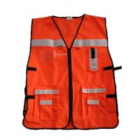 En20471 High Visibility Class 2 Muli-Fuctional Reflective Safety Vest for Emergencey Outworks From F