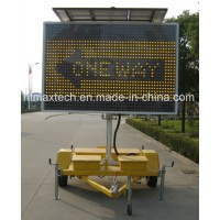 High Quality Large Size Amber Color Variable Message Traffic Sign with Both Onside and Remote Contro