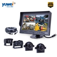 Ahd 1080P 9" Quad View Car Rearview Camera System for Farm Tractor Agricultural Equipment Visio