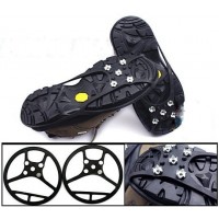 5-Tooth Outdoor Round Snow Silicone Anti-Skid Crampons Snow Cleats