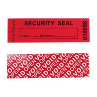 Custom Size Total Transfer Void Security Seal