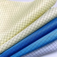 5mm Stripe / Grid Cleanroom Lint Free Anti-Static ESD Polyester Fabric