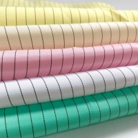 5mm Stripe Static Dissipative Uniform Cleanroom ESD Fabric