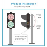 200mm Red Cross and Green IP65 LED Traffic Signal Light