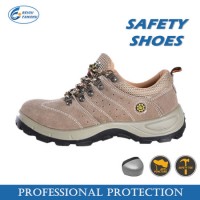 Safety Protective Suede Leather Working Footwear  Industrial Worker Men Shoes