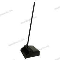 Housekeeping Cleaning Sweep Black Plastic Long Handle Broom Set Dustpan
