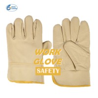 Leather Sheepskin Gloves  Safety Durable Work Gloves