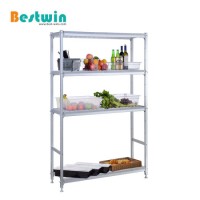 Aluminium Adjustable Warehouse Shelf Restaurant Cold Room Shelving Kitchen Storage Rack