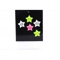 5PCS Colourful Star Bicycle Spoke Reflectors
