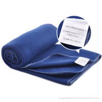 Promotional Anti Piling Airline Double Fleece Blanket