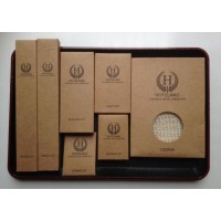 Hotel Amenities Set with Kraft Box Wrapper for Hotel Room Using