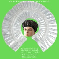 Waterproof Transparent Poly/HDPE/LDPE/Clear/Mob/Mop/Plastic Disposable PE Shower Cap for Hotel/Trave