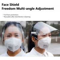 Anti-Saliva Safety Face Shield Protective Cap Adjustable Anti-Spitting Dustproof Hat with Plastic Pr