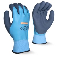 Hot Sell Machine Knitted Seamless Double Dipped Sandy Finish Latex Coated Work Gloves