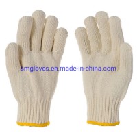 10 Gauge Raw White Cotton String Knitted Gloves