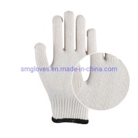 10 Gauge Raw White String Knitted Gloves