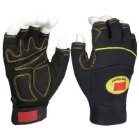 Wholesale Popular Protection Mechanic Half Finger Comfortable Working Gloves