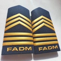 Embroidery Rubber or Silicone Material Factory Custom Uniform Military Epaulettes