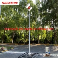 Fire Tender Vertical Mounted Pneumatic Telescopic Mast Light 7.6m Height-Turn Tilt and Remote Contro