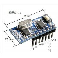 RC480r -4CH RF Receiver Modules with Remote Controls