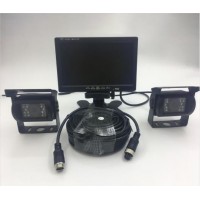 Three-in-One Car Cam HD Metal Camera for Truck Bus Agricultural Vehicles with Monitor Display