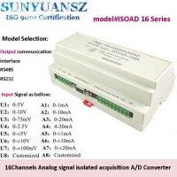 4-20mA-0-5V-0-75mv to RS232|RS485 Converter Ad Converter with Modbus RTU