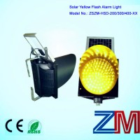 Ce & RoHS Approved 200/300/400mm Solar LED Yellow Flashing Warning Light