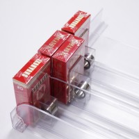 Supermarket Clear Adjustable Drink Shelf Dividers Cigarettes Pushers