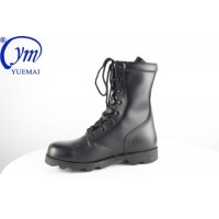 Black Genuine Leather Police Army Tactical Military Combat Boots