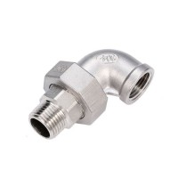 Sanitary Stainless Steel Welded Pipe Fittings for Food and Beverage Industry 90 Degree Elbow Male Ji