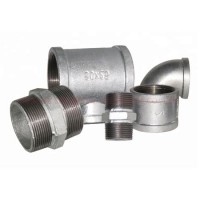 Galvanized Iron Pipe Fitting Bsp NPT Threaded Malleable Iron Plumbing Materials Carbon Steel Pipe Fi