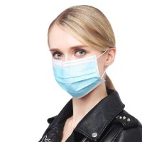 14683 Type Iir 2 R Non Woven Meltblown 3 Ply Disposable Sterile Medical Surgical 6mm Face Mask Elast