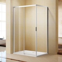 Simple & Elegent Square Semi-Frameless Sliding Shower Room L06342