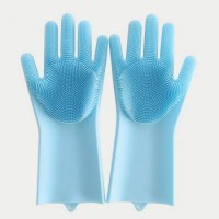 2020 Hot Selling Heat-Resistant Kitchen Cleaning Multi-Functional Sponge Brush Silicone Gloves