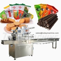 Automatic Candy Flow Packing Machine Small Candy Bar Horizontal Packaging Machine