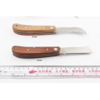 Natural Wood Handle Electrician Knife Grafting Folding Knife