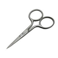3.5mm Thickness 3.5inch Beauty Eyebrow Stainless Steel Manicure Cuticle Nail Scissors Q