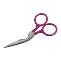 Crane Shape with Colorful Coated Stainless Steel Eyebrow Facial Eyelash Hair Trimming Beauty Scissor