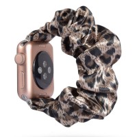 Scrunchie Elastic Watch Band Compatible for Apple Watch Women Girls Cloth Hair Silk Bracelet for Iwa