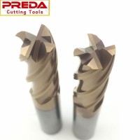 Solid Carbide Tisin Coated 4f Square End Mills Cutter