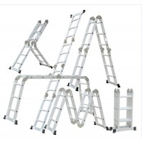 En131 Approved 4 X 4 Aluminum Multi-Purpose Joint Ladder with Small Hinge