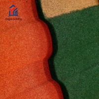 Environmental Stone Coated Steel Roofing Tiles with Rainbow Types