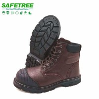 CE En20345 Goodyear Welt Safety Boots with Zip Full Grain Leather Safety Shoes with Composite Toe an